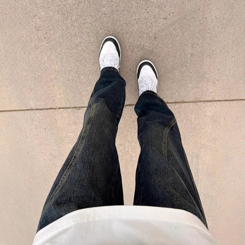 Unisex Classic Denim Jeans Loose Fit Daily Outdoor Wear - Image 5