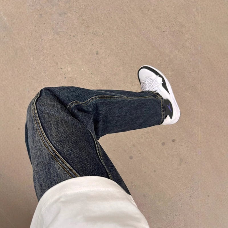 Unisex Classic Denim Jeans Loose Fit Daily Outdoor Wear - Image 4