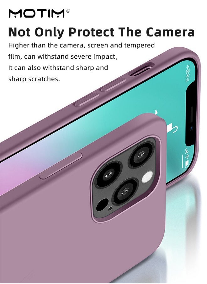 Motim - Liquid Silicon Case for iPhone 14 Pro/14 Pro Max Full-Body Protection Soft Gel Rubber Cover Slim Shockproof Anti-Scratch Bumper Phone Case - Image 1