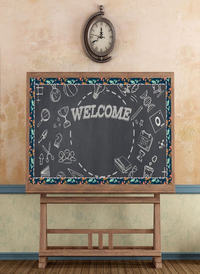 FYSUIMU 65.6 Ft Let's Explore World Map Bulletin Board Borders Travel The Map Straight Die Cut Trim Back to School Border Sticker Roll for Home Classroom Party Wall Decoration - Image 5