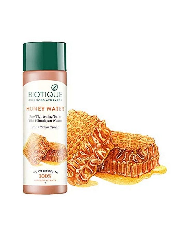 Biotique Honey Water Pore Tightening Brightening Toner With Himalayan Waters 120Ml  - Image 3