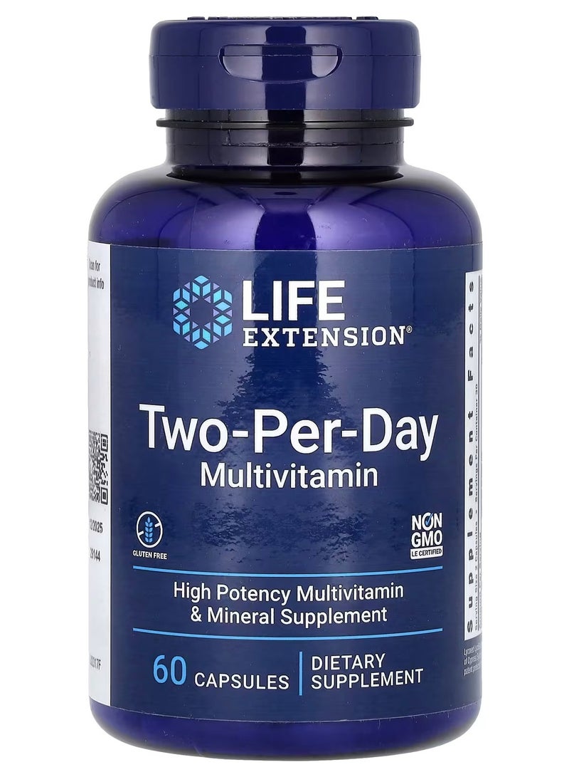 Life Extension, Two-Per-Day Multivitamin, 60 Capsules - Image 1