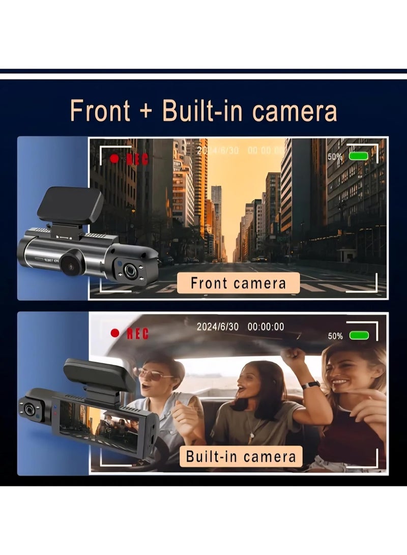 Dual Lens Dash Camera – Front and Rear Car DVR System, HD Night Vision, Wide-Angle View, Built-in G-Sensor, Black - Image 4