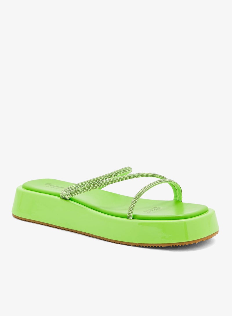 Ginger Diamante Strap Platform Sandal - Image 2
