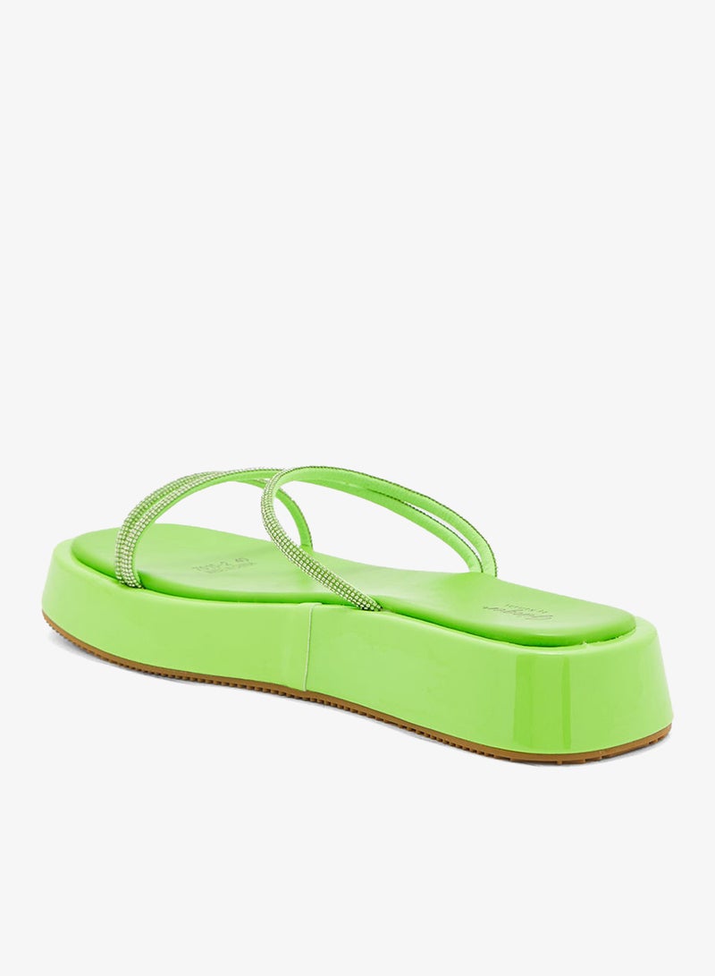 Ginger Diamante Strap Platform Sandal - Image 3