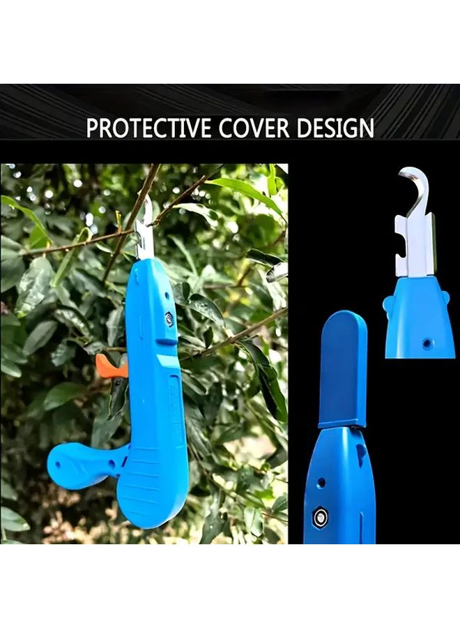 Blue Heavy Duty Gardening Scissors Long Sharp Blades Non Slip Grip Multipurpose Pruning Shears - Image 5