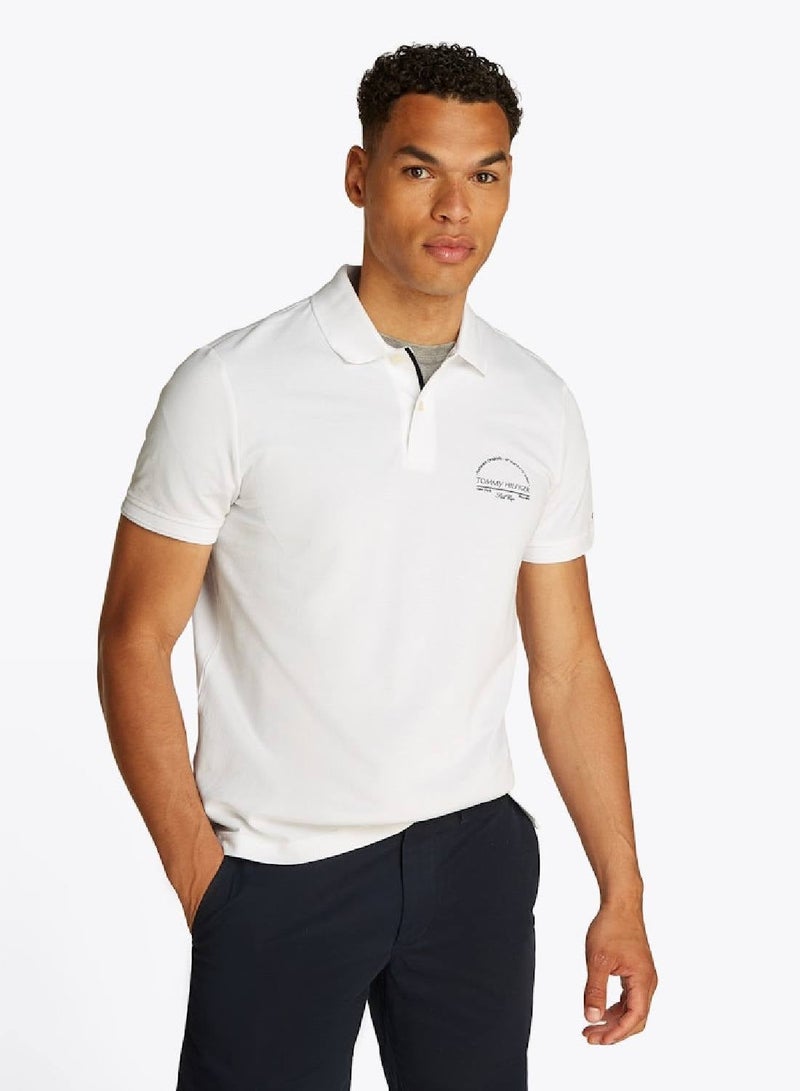 TOMMY HILFIGER Regular Fit Arch Logo Polo Shirt - Image 1