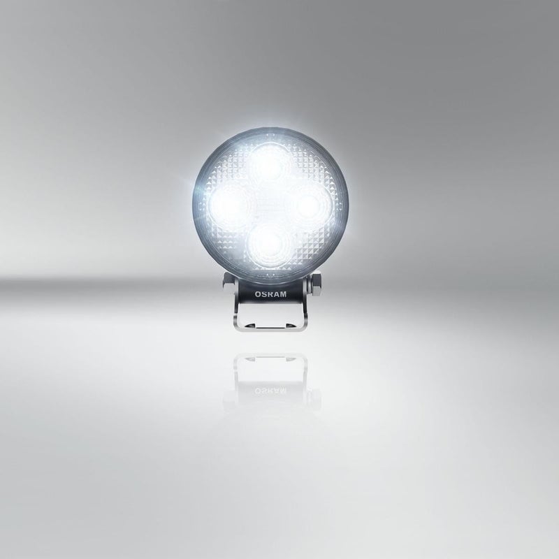 أوسرام LEDriving ROUND VX80-WD، أضواء قيادة LED للإضاءة القريبة/المدى القصير، عريضة، 1150 لومن، شعاع ضوئي يصل إلى 240 متر، ضوء بقعة LED 12V/24V، معتمد من ECE - Image 5