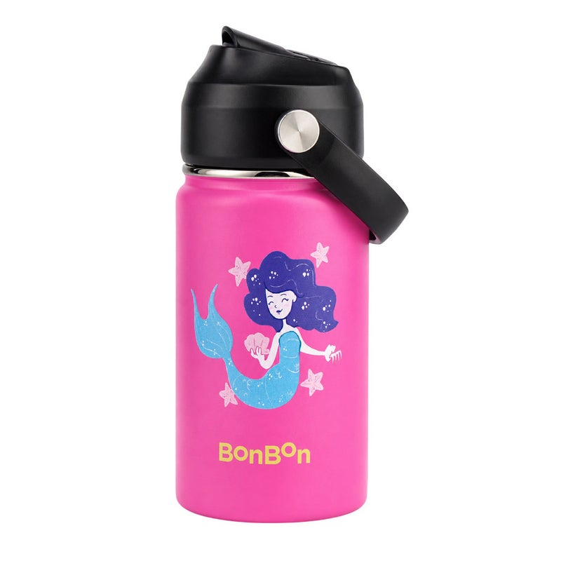 Bonbon - Stainless Steel Kids Water Bottle - Mermaid - 350 ml - Image 4