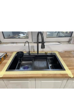 Kitchen Sink,Flying rain Waterfall Sink, 304 Stainless Steel bar Sink,Single Bowl With Cup Washer,Workstation Sink Washer - pzsku/Z0A86F44A00C39B277004Z/45/_/1692170929/ac0665b5-8f05-4aae-b0ce-e572ac163e60