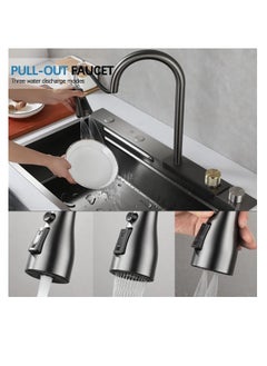 Kitchen Sink,Flying rain Waterfall Sink, 304 Stainless Steel bar Sink,Single Bowl With Cup Washer,Workstation Sink Washer - pzsku/Z0A86F44A00C39B277004Z/45/_/1692170932/b33a962c-eb93-480a-a46d-e78fa84070cc