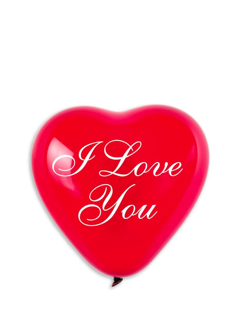 Gemar 17" I Love You Balloon Red/White Latex Bln 25ct - Image 3