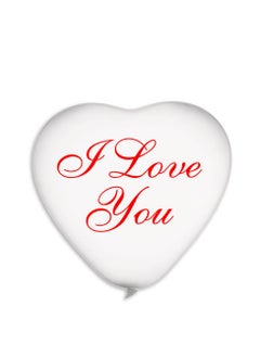 Gemar 17" I Love You Balloon Red/White Latex Bln 25ct  - Image 2