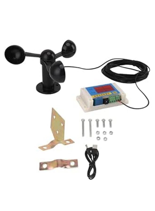 3 Blade Tower Crane Anemometer USB Powered High Accuracy 0 3 Wind Speed Sensor 2 12 Level Alarm - Image 1