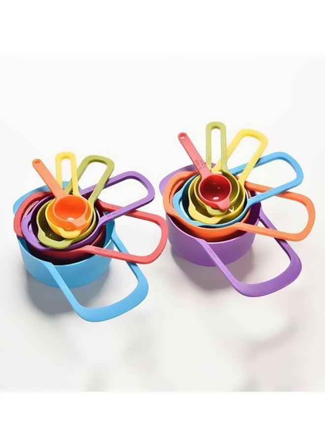 شاربدو مجموعة ملاعق قياس مكونة من 6 قطع بألوان متعددة 52 × 52 × 58.5 سم - Image 4