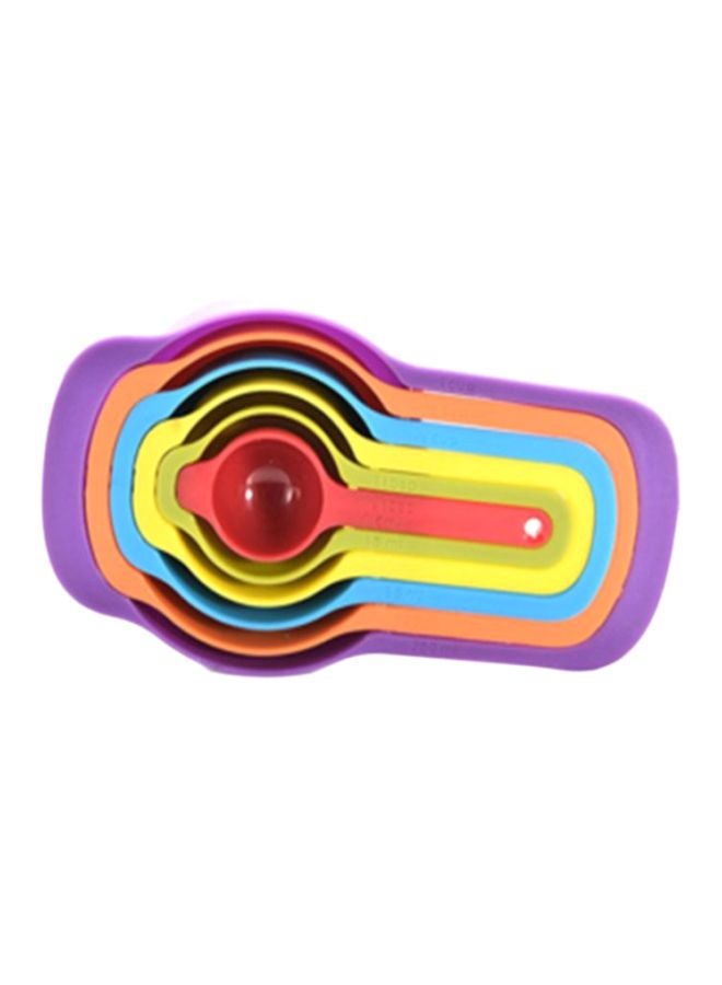 شاربدو مجموعة ملاعق قياس مكونة من 6 قطع بألوان متعددة 52 × 52 × 58.5 سم - Image 2