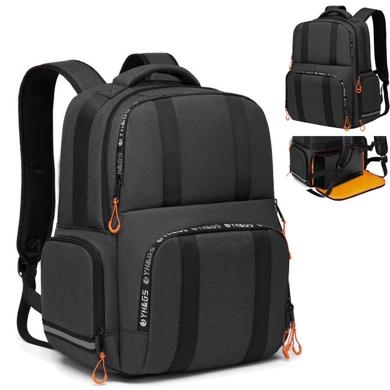 GOTECH Carry Backpack Compatible with Xbox Series XS Console Travel Carrying Case with Multiple Storage Pockets for Xbox Controllers Portable Hard Disk Headset and Other Accessories - Image 2