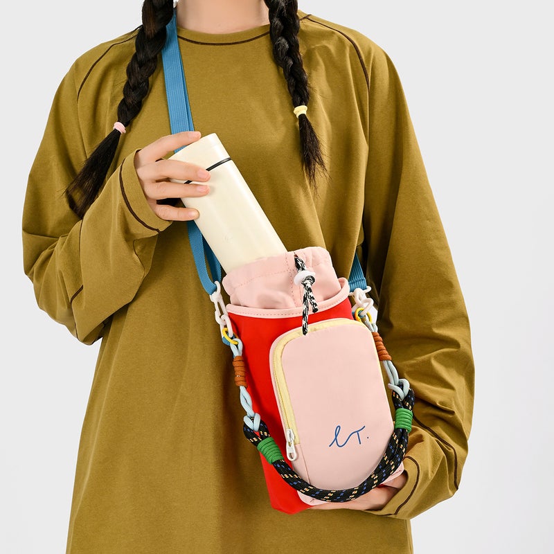 Lightweight Nylon Crossbody Bag with Multiple Pockets - Image 1