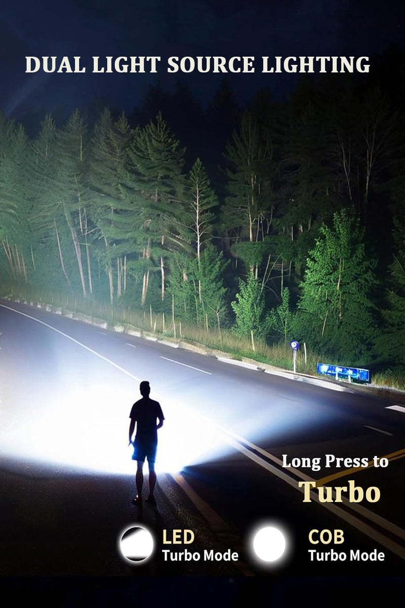 CubeG Multifunctional Outdoor Flashlight Super Bright Led Mini Flashlight for Night Working, Running, Walking and More, USB C Charging Warning Flash Light Mobile Phone Emergency Power Bank - Image 3