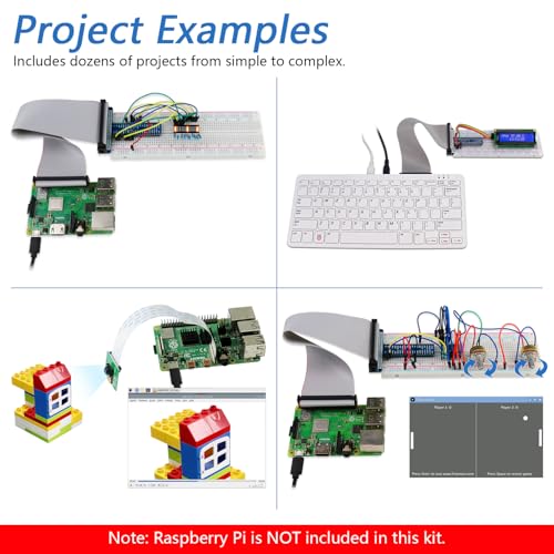 Freenove Complete Starter Kit for Raspberry Pi 5 4 B 3 B+ 500 Zero 2 W, 1170-Page Tutorial, Python C Java Scratch Processing Code, 386 Items, 164 Projects, Camera Speaker (Raspberry Pi NOT Included) - Image 5