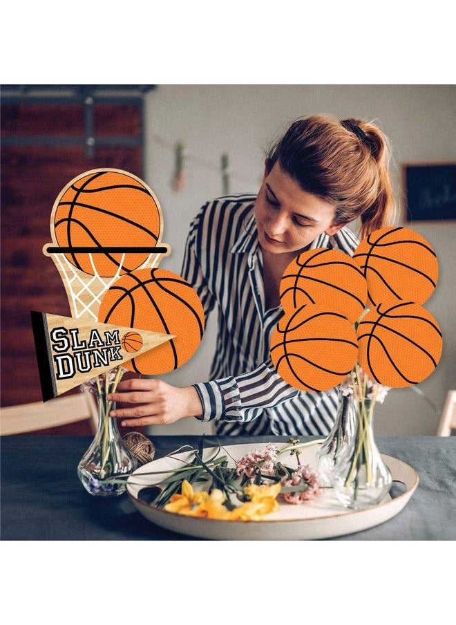 Big Dot of Happiness Nothin’ But Net Basketball Baby Shower Or Birthday Party Centerpiece Sticks Showstopper Table Toppers 35 Pieces  - Image 4