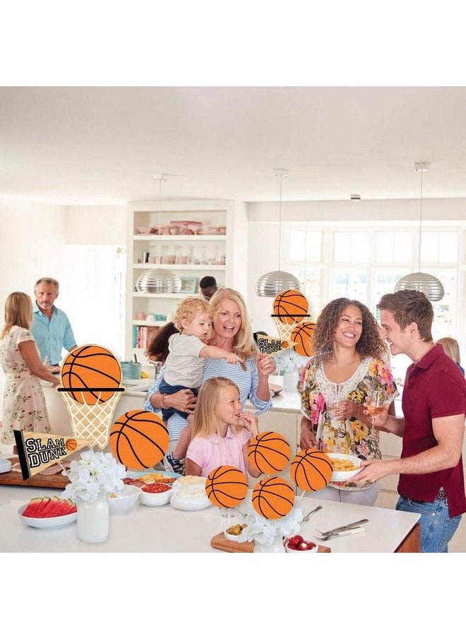 Big Dot of Happiness Nothin’ But Net Basketball Baby Shower Or Birthday Party Centerpiece Sticks Showstopper Table Toppers 35 Pieces  - Image 5
