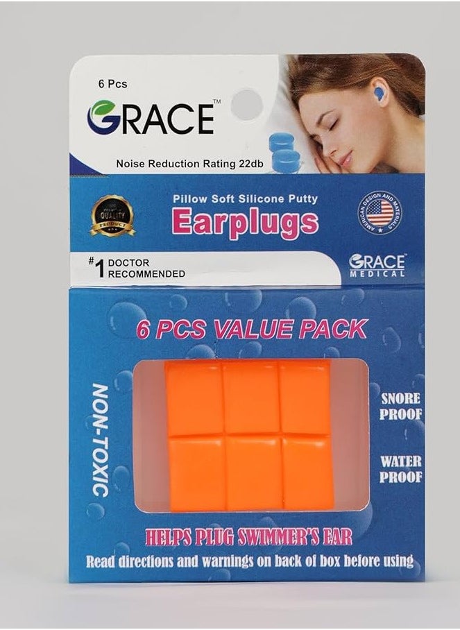 Grace Earplug 6 Pieces - Multi Color Silicone  - Image 2