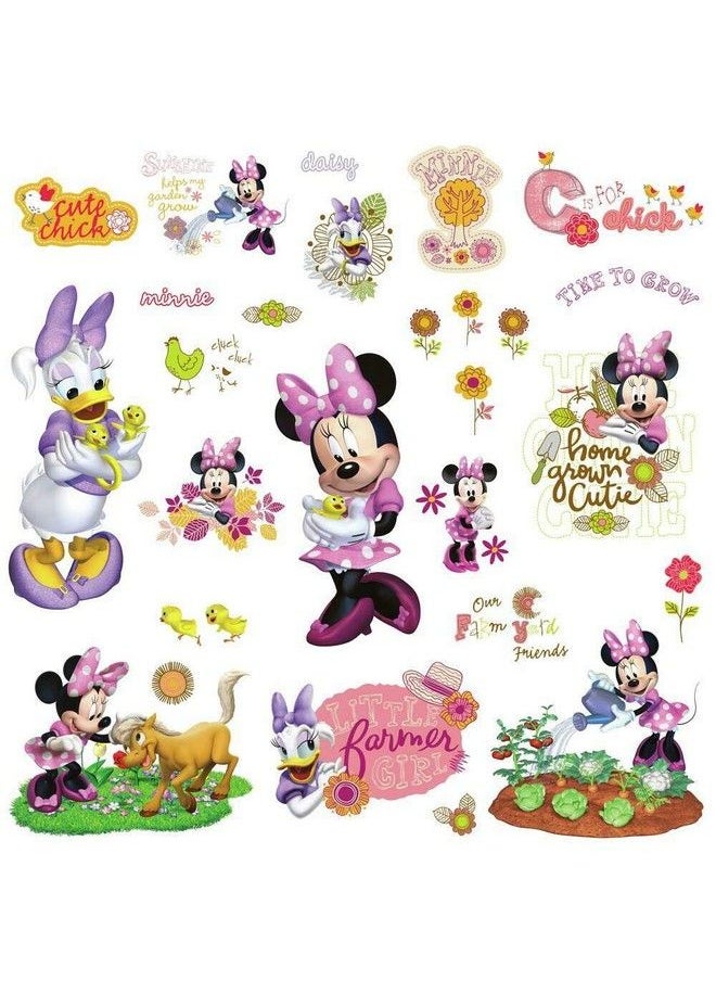 RoomMates Mickey And Friends Minnie Mouse Barnyard Cuties Peel And Stick Wall Decals (Multicolor)  - Image 4