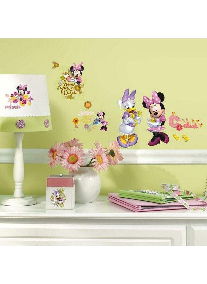RoomMates Mickey And Friends Minnie Mouse Barnyard Cuties Peel And Stick Wall Decals (Multicolor)  - Image 2