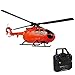GoolRC C186 Remote Control Helicopter 4 CH Single Propeller Without Ailerons RC Helicopter with 6axis Gyro Stabilization Altitude Hold Remote Control Airplane Toy for Adults Orange - Image 4