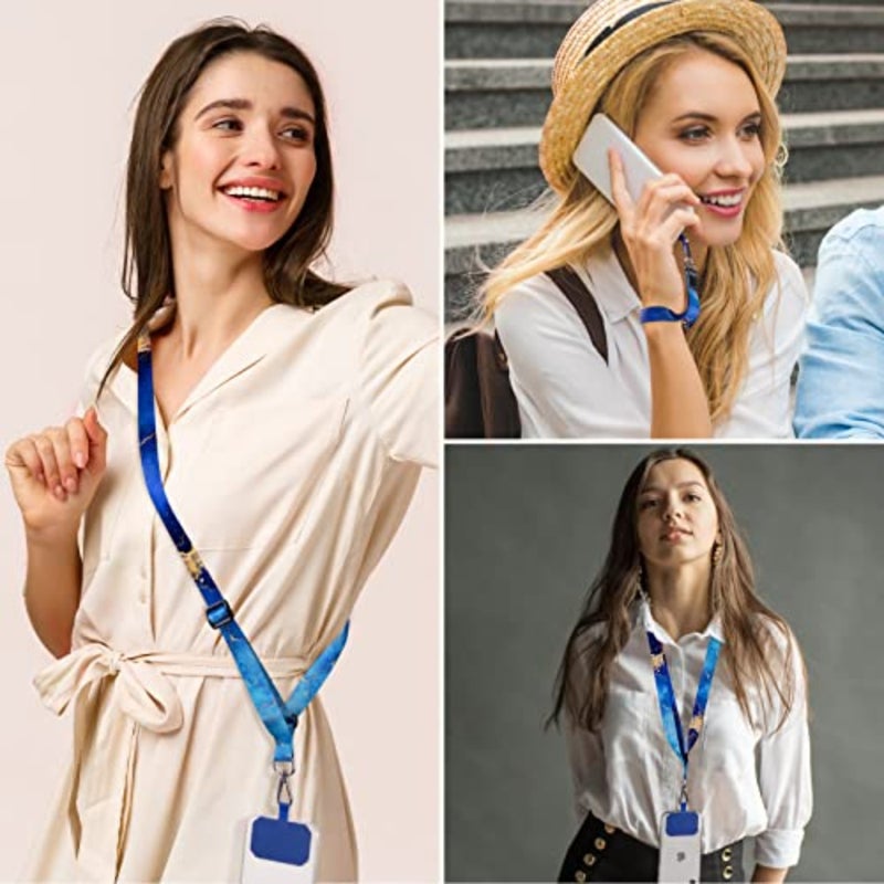 Phone Lanyards, Wrist Lanyards for Keys, Adjustable Shoulder Neck Strap, Universal Crossbody Cell Phone Lanyard for ID Badges, Card Holder, Car Key, and Most Smartphones - Image 5
