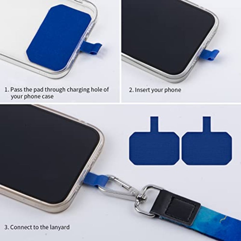 Phone Lanyards, Wrist Lanyards for Keys, Adjustable Shoulder Neck Strap, Universal Crossbody Cell Phone Lanyard for ID Badges, Card Holder, Car Key, and Most Smartphones - Image 4