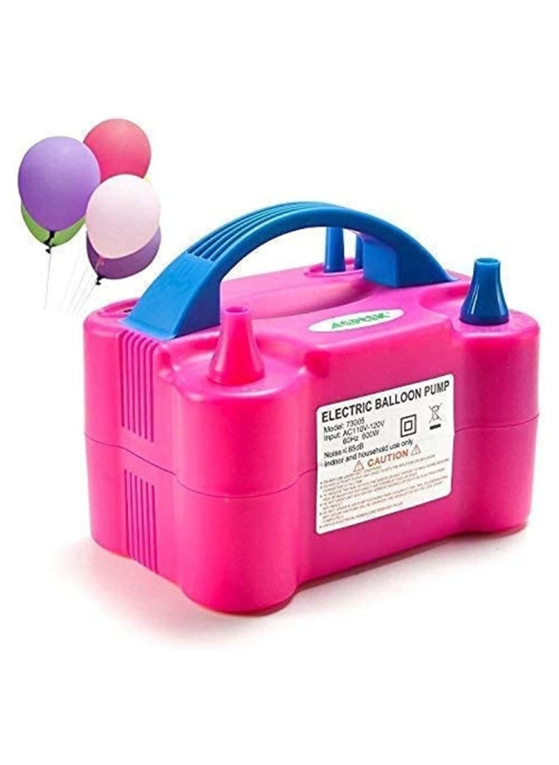 ELTRAZONE Portable Dual Nozzle Electric Balloon Blower Pump Inflator For Birthday House Anniversary Party Bedroom Decoration M - Image 1