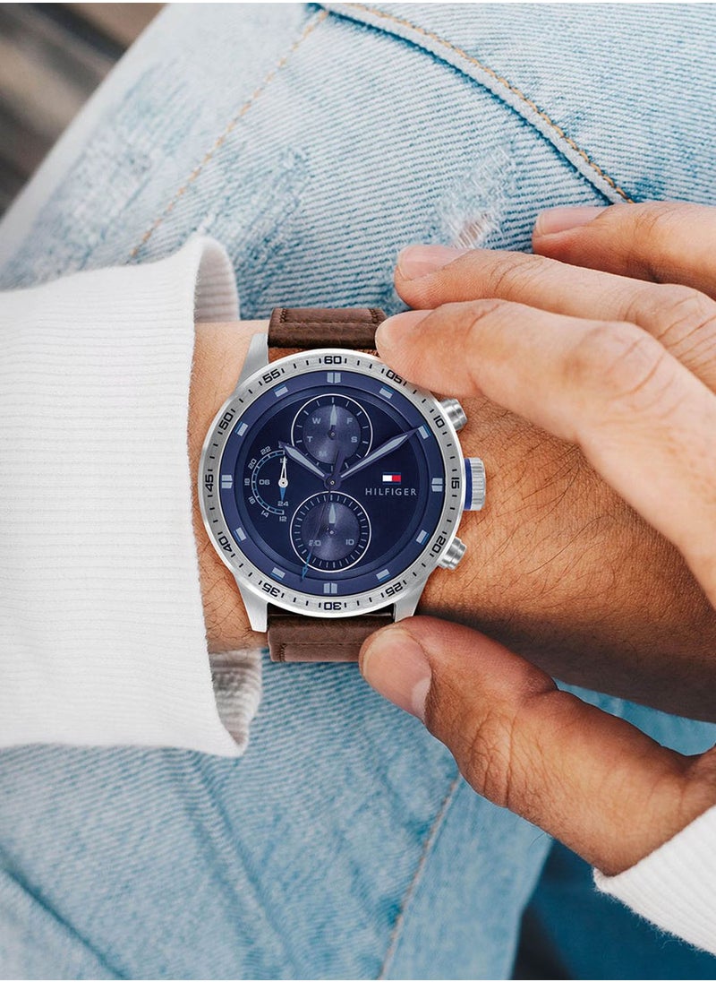 TOMMY HILFIGER Leather Strap Analog Watch  - Image 4