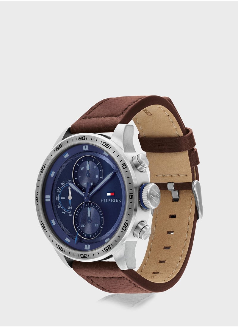 TOMMY HILFIGER Leather Strap Analog Watch  - Image 3