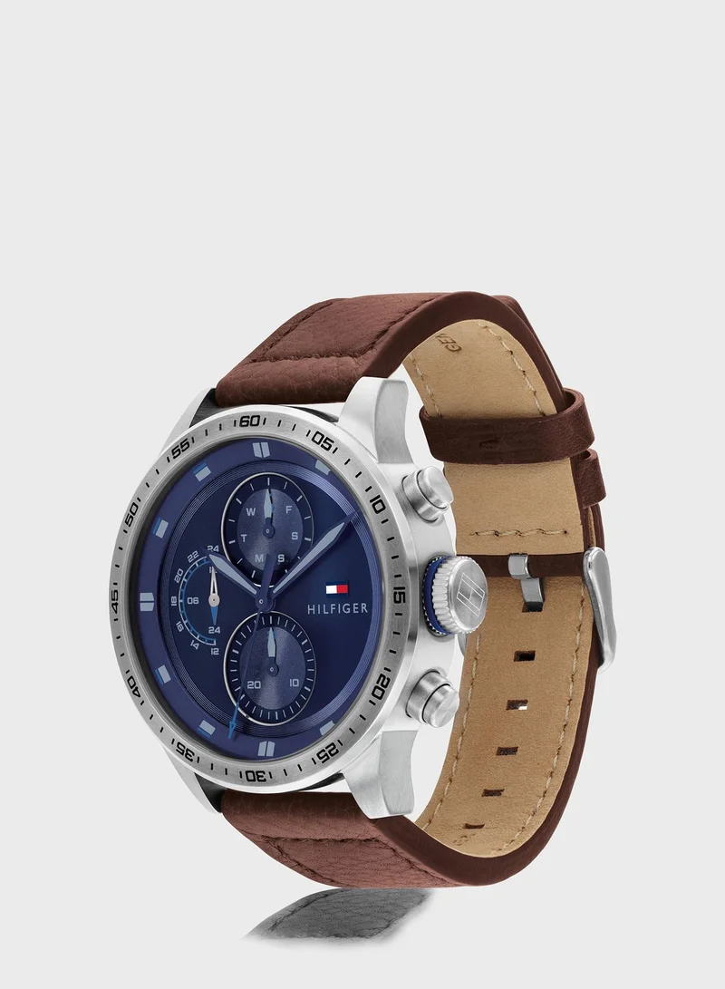 TOMMY HILFIGER Leather Strap Analog Watch