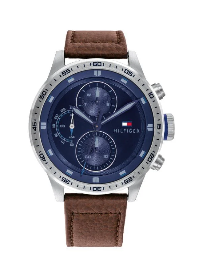 Tommy Hilfiger Analogue Multifunction Quartz Watch for men with Light Brown Leather strap - 1791807