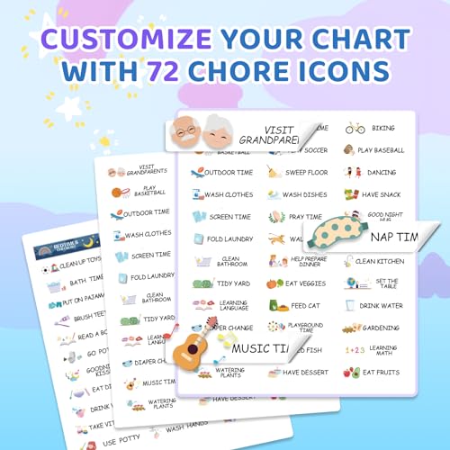 CustomMaster Routine Stickers Chore Stickers for Kids Chore Chart Routine Chart Reward Chart - Image 4
