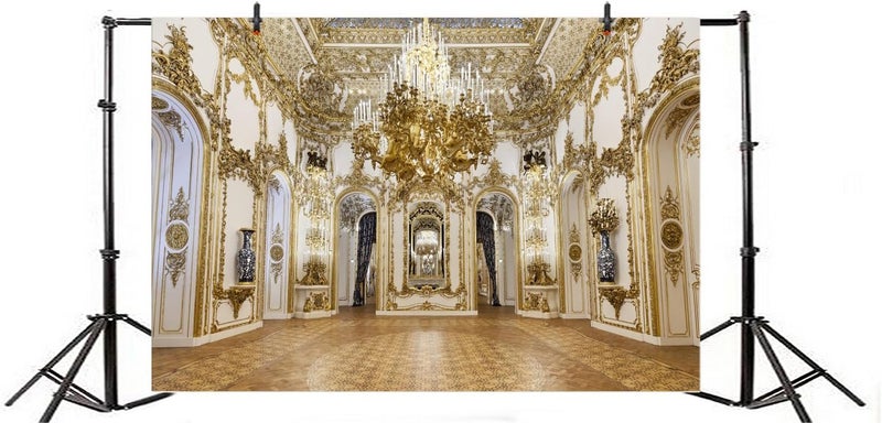 Yeele 10x8ft Luxurious Palace Backdrop for Photography Chandelier Arch Door Noble Hotel Background Kids Adult Photo Booth Shoot Vinyl Studio Props - Image 3