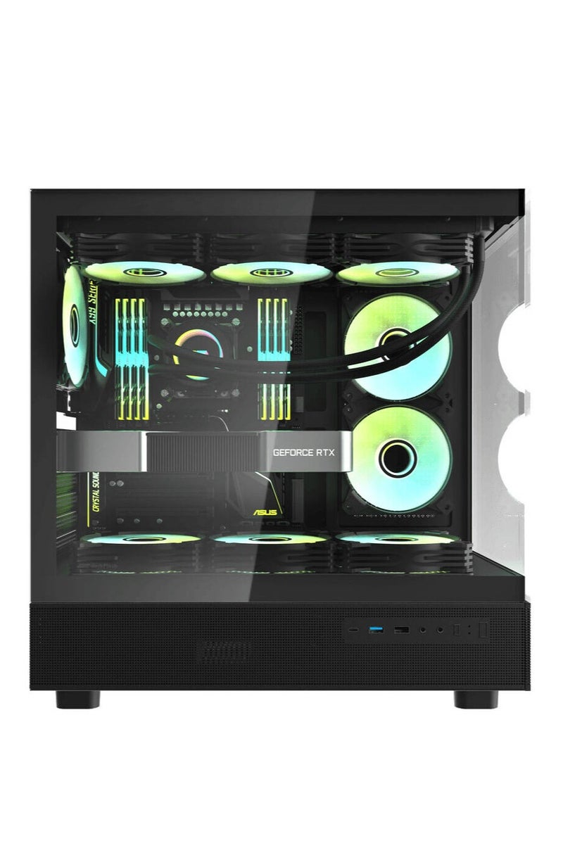 Truenort Cyber Gaming PC, Intel Core i7-12700F ,RTX 5070 , 16GB RAM, 1TB SSD , Window 11 Pro, RGB Black Case - Image 2