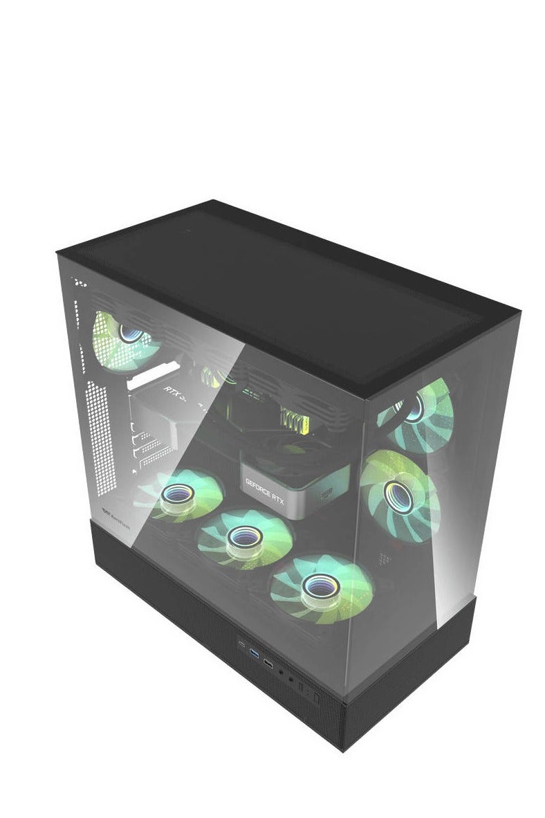 Truenort Cyber Gaming PC, Intel Core i7-12700F ,RTX 5070 , 16GB RAM, 1TB SSD , Window 11 Pro, RGB Black Case - Image 3