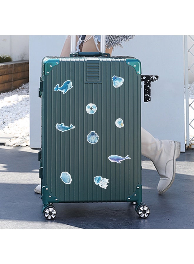 50Pcs Ocean Animals Stickers Cute Sea Decal for Teens Girls Boys Kids Waterproof Vinyl Stickers for Laptop Tablet Phone Water Bottle Bike Luggage Cup Computer Mug Animals Decals Pack - Image 5