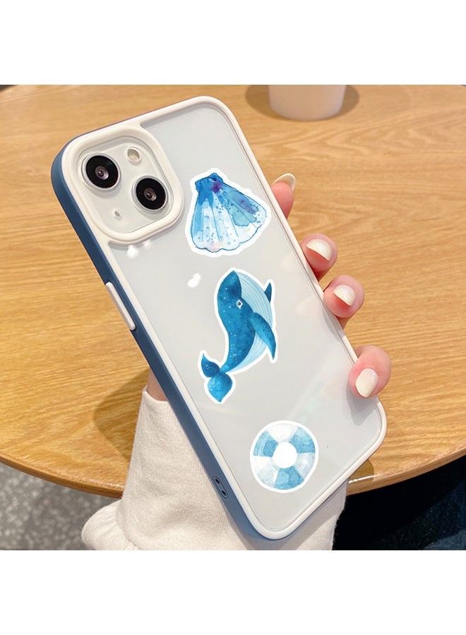 50Pcs Ocean Animals Stickers Cute Sea Decal for Teens Girls Boys Kids Waterproof Vinyl Stickers for Laptop Tablet Phone Water Bottle Bike Luggage Cup Computer Mug Animals Decals Pack - Image 3