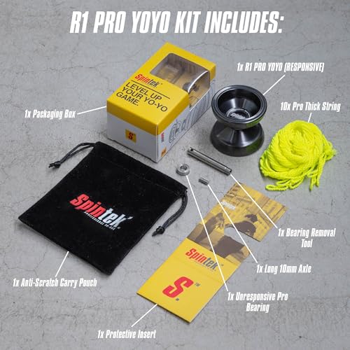 SPINTEK R1 PRO High End Professional YoYo Yo for Adults Kids 812 Dual Non Responsive Trick YoYo Good for Beginners - Image 5