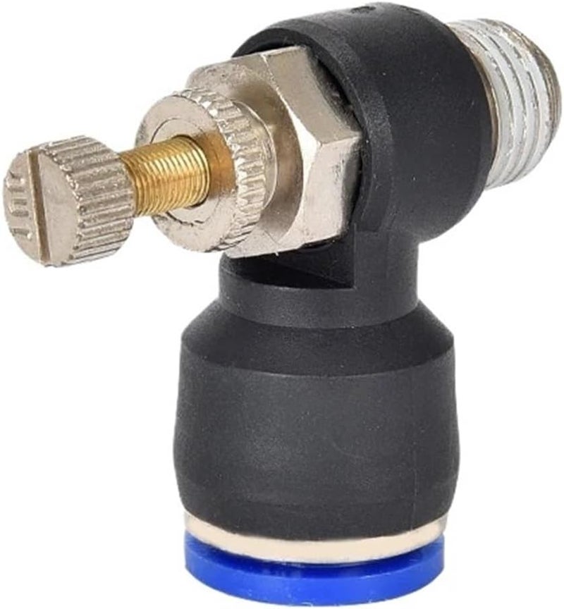 5pcs Air SL 1/8 1/4 3/8 1/2 Speed Control Pneumatic Fitting Throttle Valve Controller 4 6 8 10mm Hose Tube Fast adjustable Connection(SL4-02) - Image 5