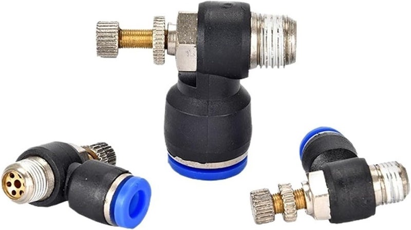 5pcs Air SL 1/8 1/4 3/8 1/2 Speed Control Pneumatic Fitting Throttle Valve Controller 4 6 8 10mm Hose Tube Fast adjustable Connection(SL4-02) - Image 2