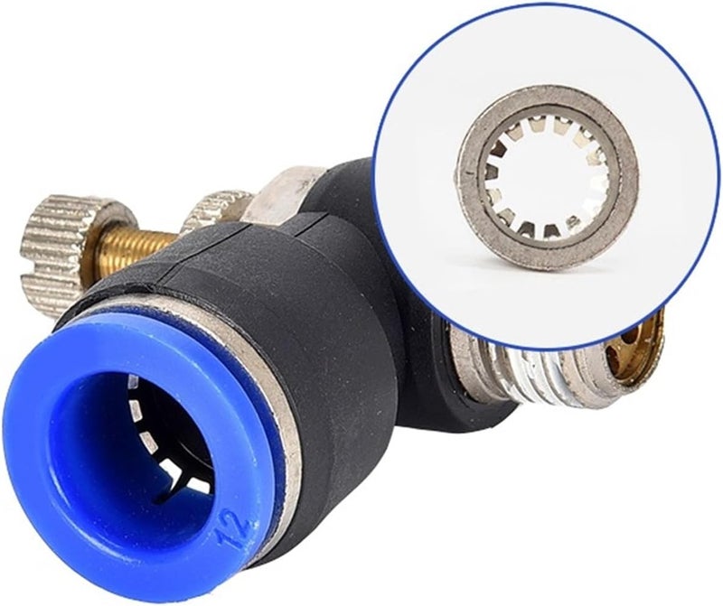 5pcs Air SL 1/8 1/4 3/8 1/2 Speed Control Pneumatic Fitting Throttle Valve Controller 4 6 8 10mm Hose Tube Fast adjustable Connection(SL4-02) - Image 3