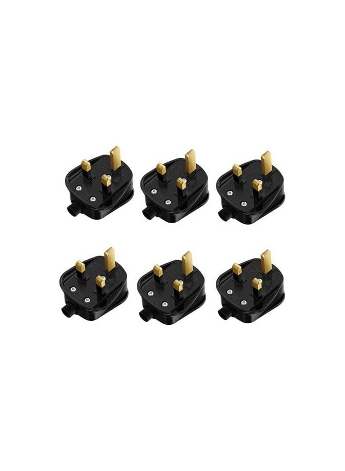 REPLACEMENT 3 PIN PLUG SET OF 6  - Image 1