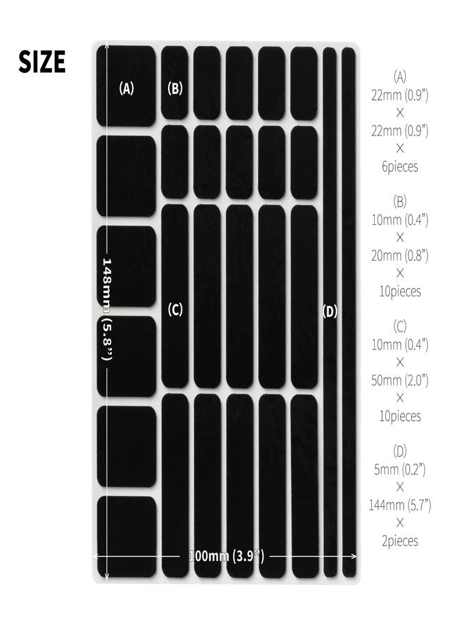 Griplus Non Slip Grip Stickers GRIPLUS Rectangle (Black, 100×148mm) - Reusable Adhesive Pad for Desk, Phone, Mouse, Office, Multi-Purpose - Image 4