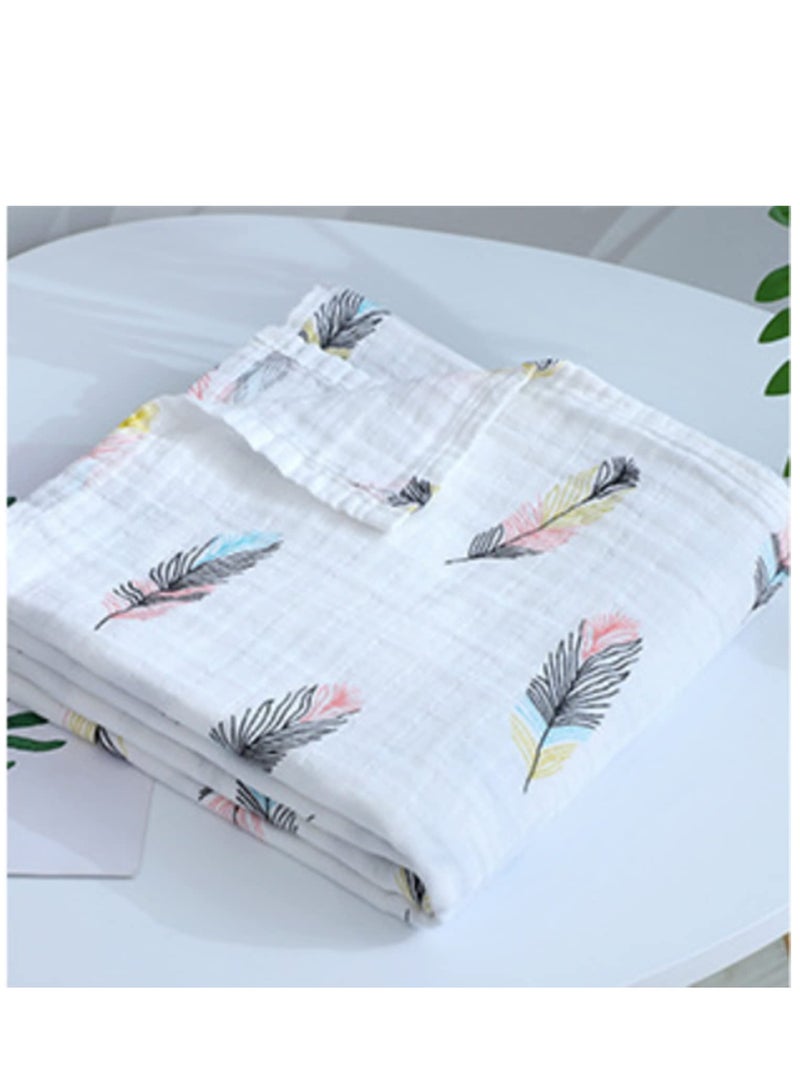 3pcs Baby Swaddle Blanket Soft Breathable Baby Burp Cloth Muslin Baby Blankets for New Born Baby 110*120cm - Image 4